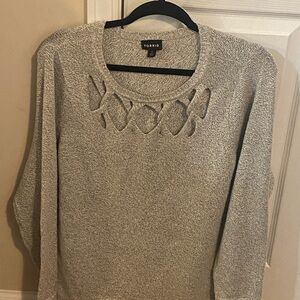 Torrid Gray Sweater with Cutout Design